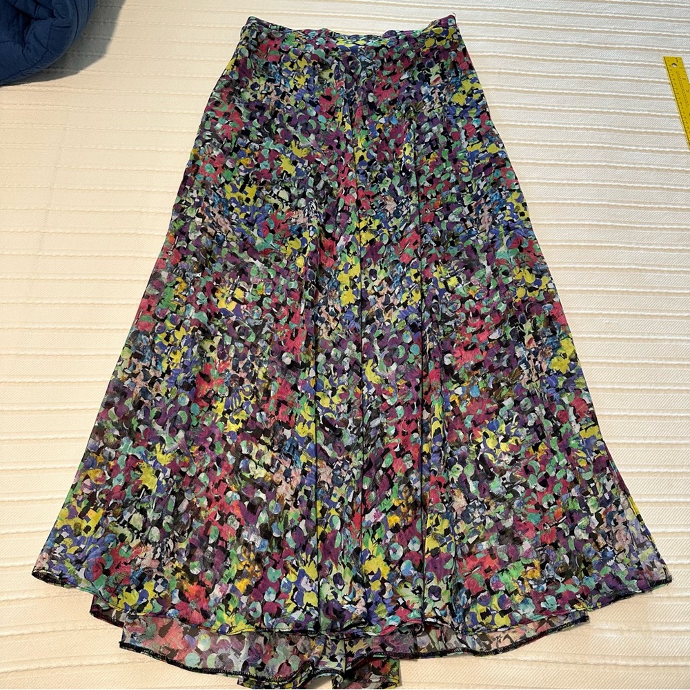 Topshop Paint Splash Midi Skirt - Picture 3 of 11